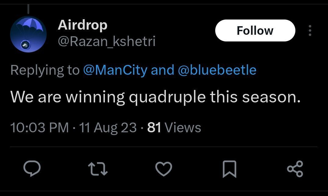 Twitter reacts as the Cityzens win their first game of the season.