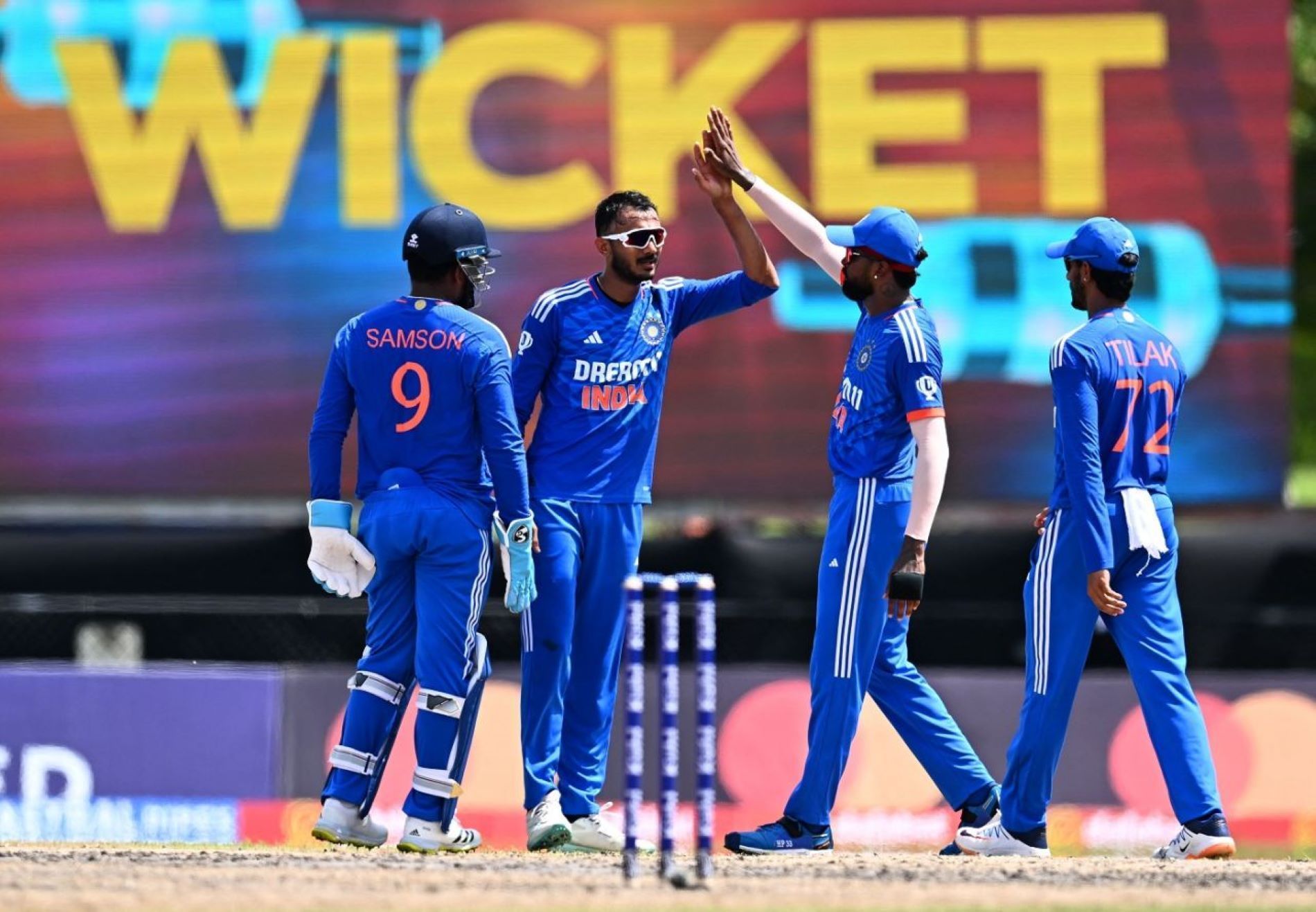 A collective bowling performance saw India restrict the hosts to a chasable target.