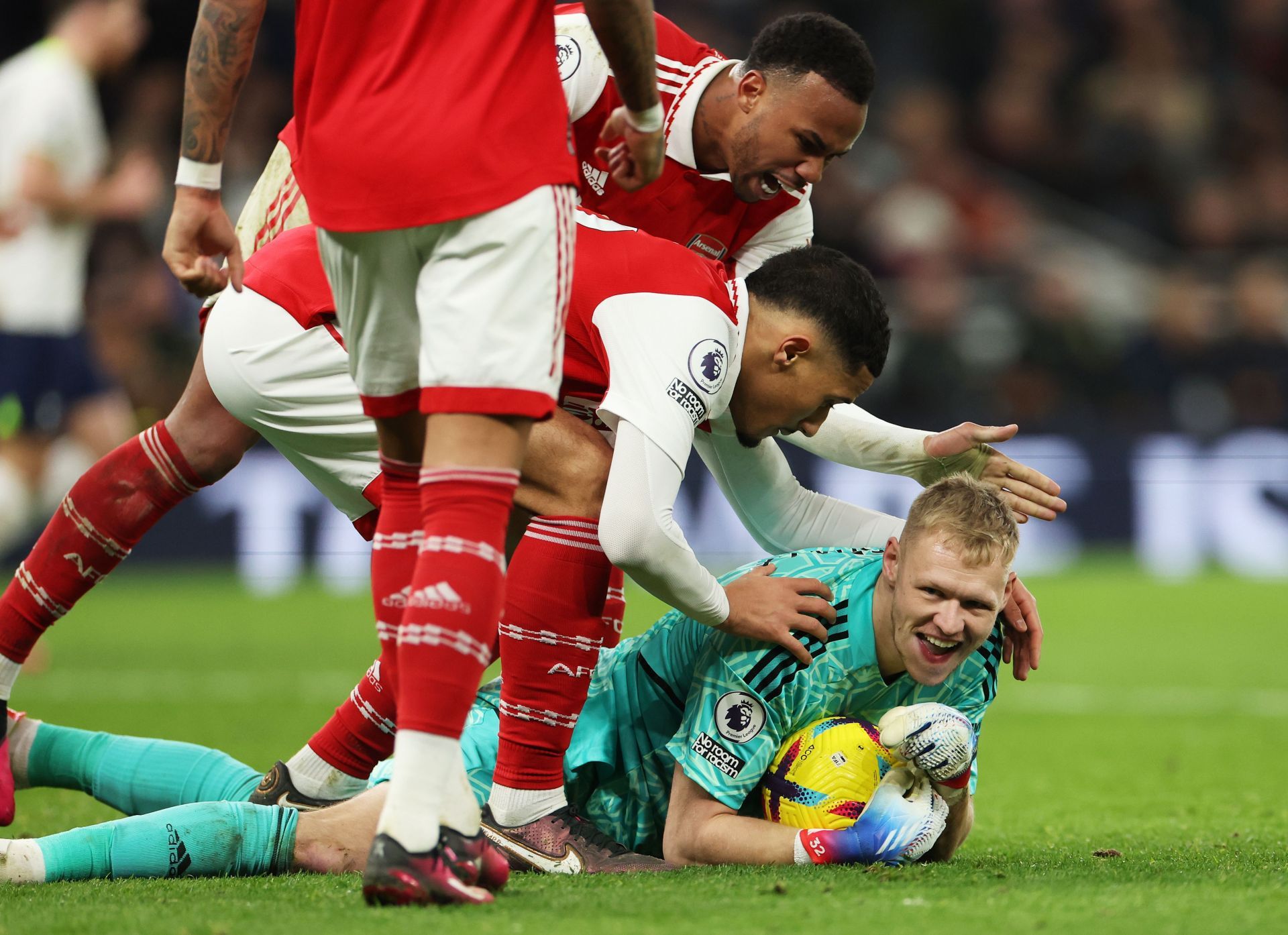 Ramsdale put on a brave display for Arsenal against Tottenham.