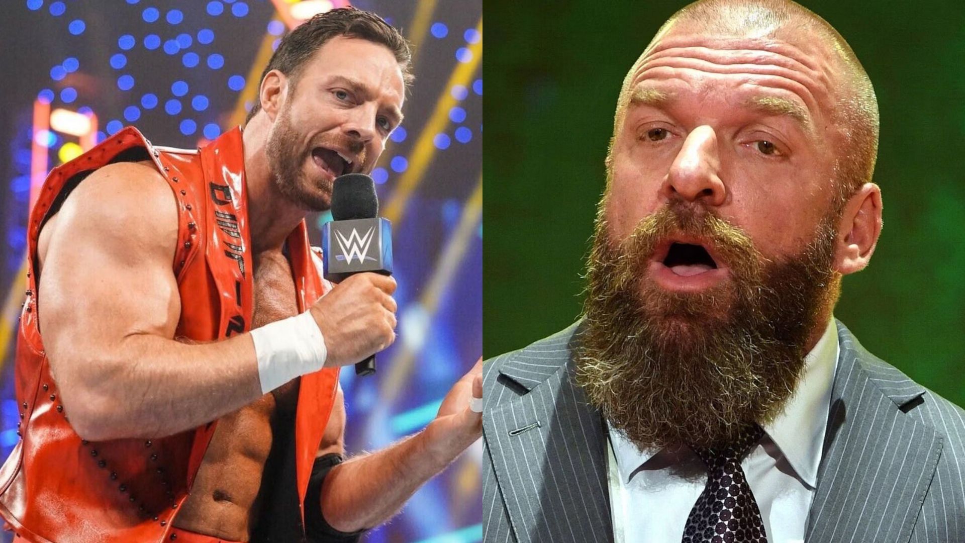 LA Knight (left) and WWE CCO Triple H (right)