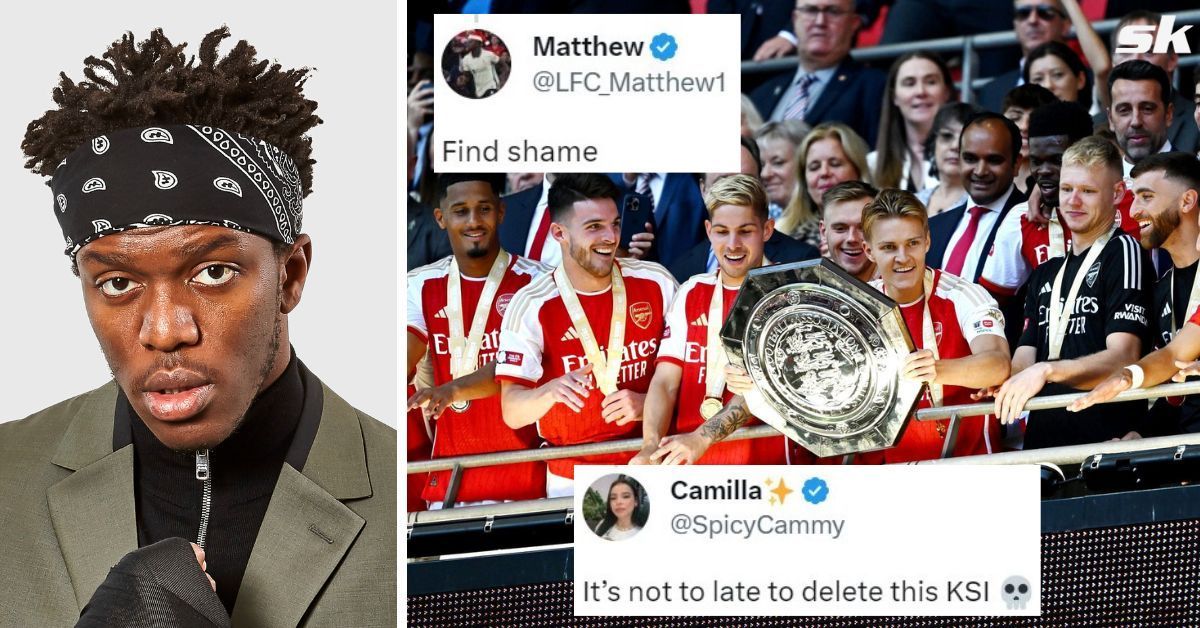 Fans trolled KSI on Twitter after Arsenal defeated Manchester City yesterday 