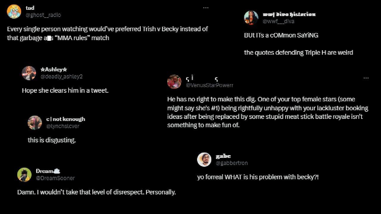 Here are some fan reactions to Triple H&#039;s comment