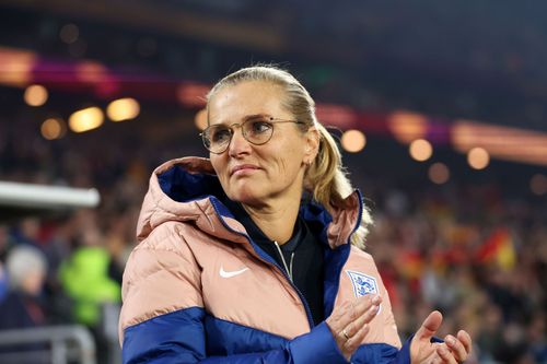 The Lionesses coach reacts to her side's loss.