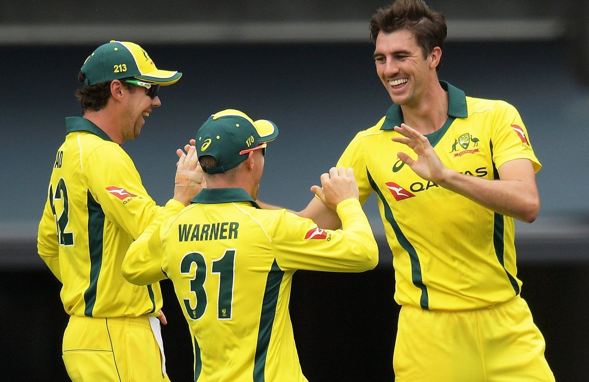 Pat Cummins celebrate a wicket. (Image Credits: Twitter)