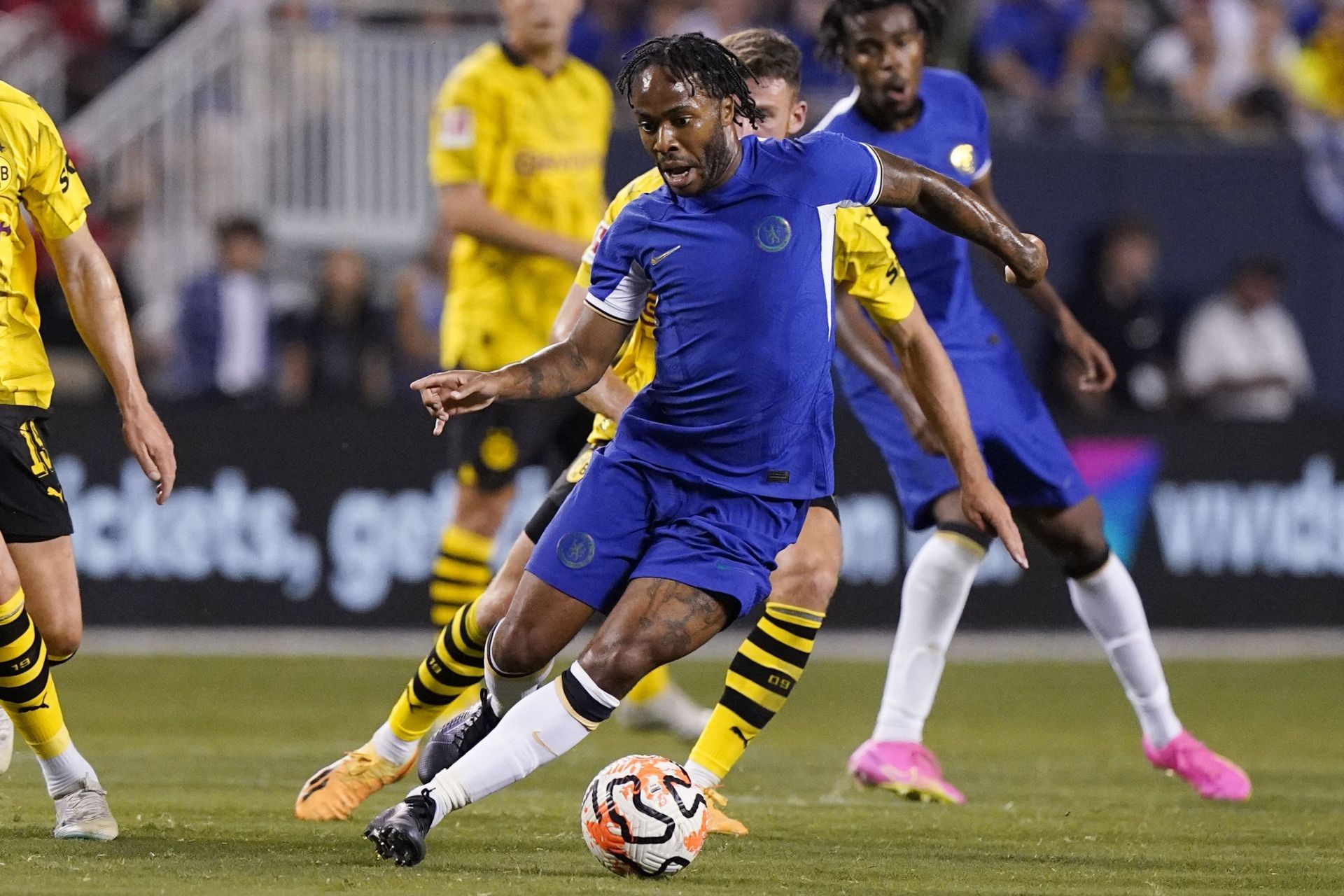 Raheem Sterling endured a difficult debut season at Stamford Bridge.