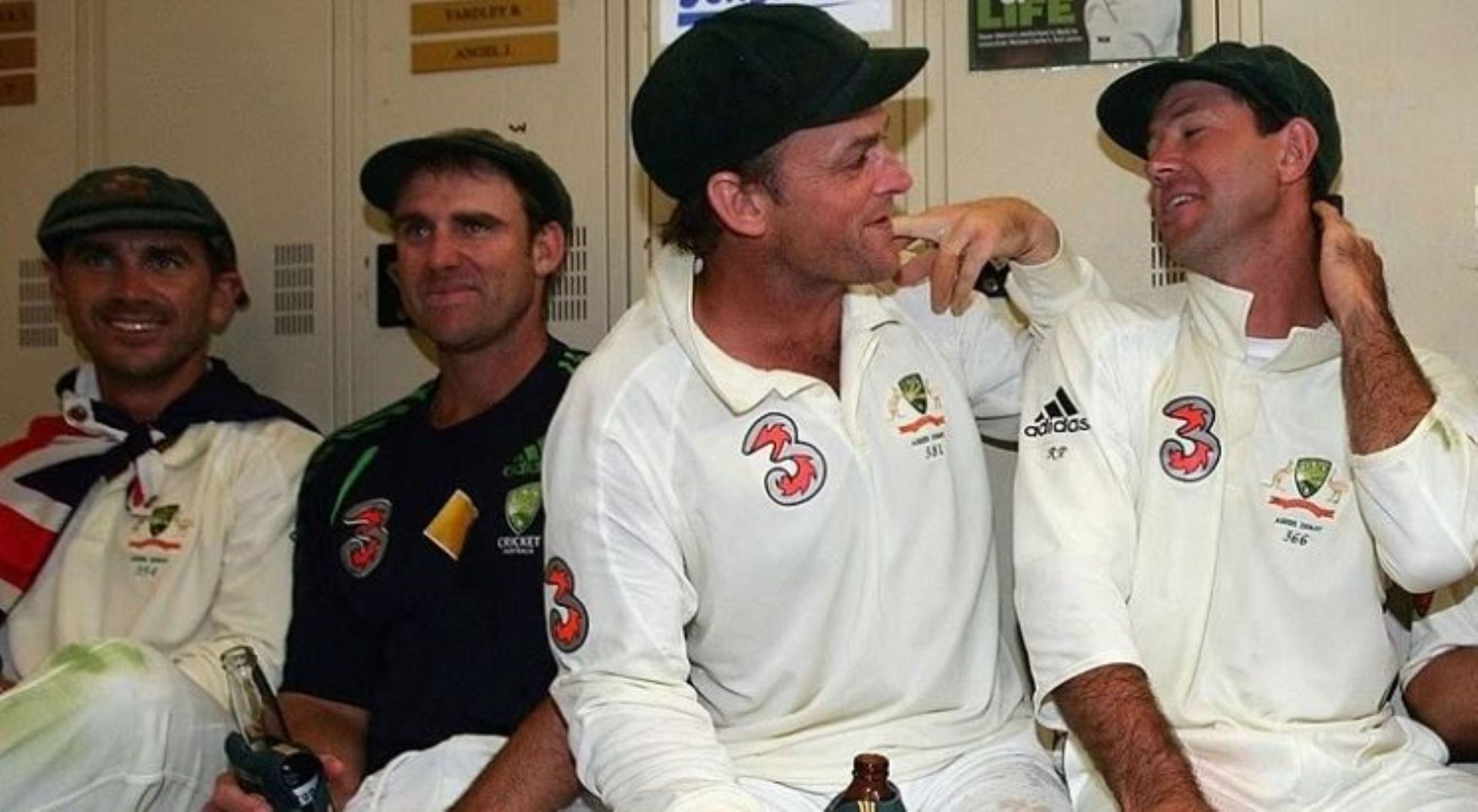 Simon Katich had a much shorter career compared to the greats in this picture.