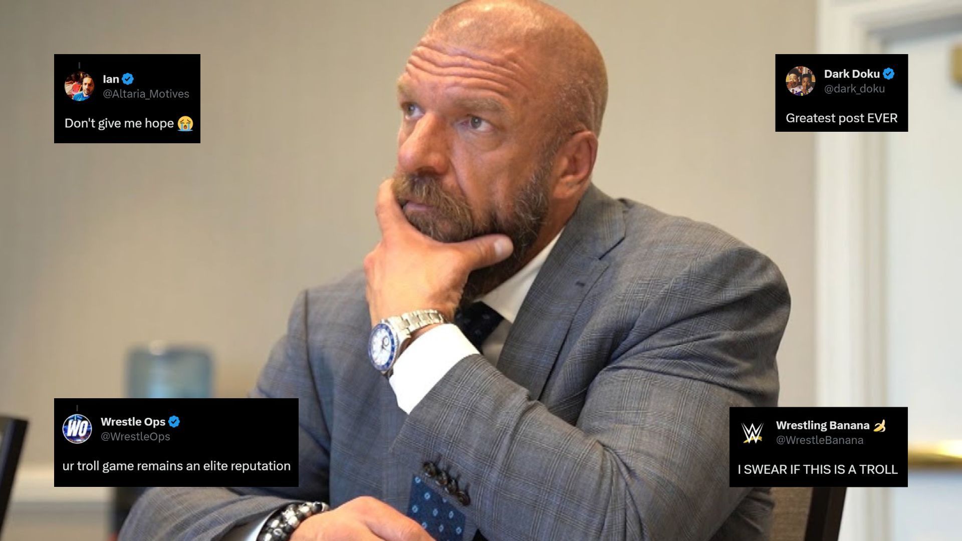 Triple H is the Chief Content Officer of WWE!