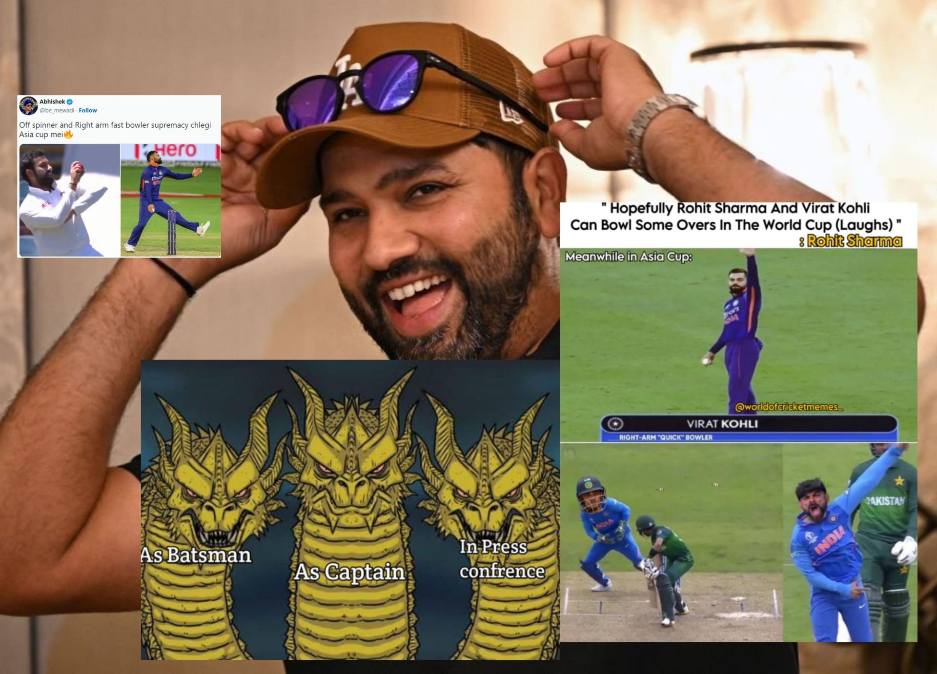 Fans share memes after Rohit