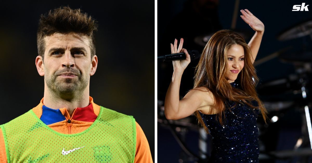 Barcelona legend Gerard Pique was greeted with Shakira chants