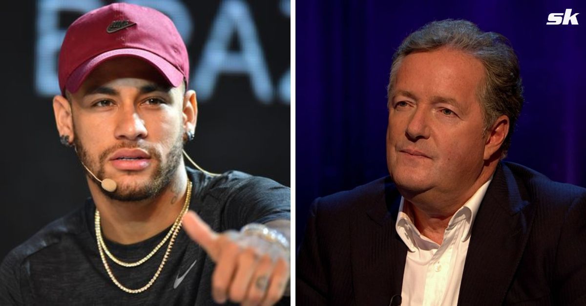 TV Broadcaster Piers Morgan and Paris Saint-Germain forward Neymar Junior