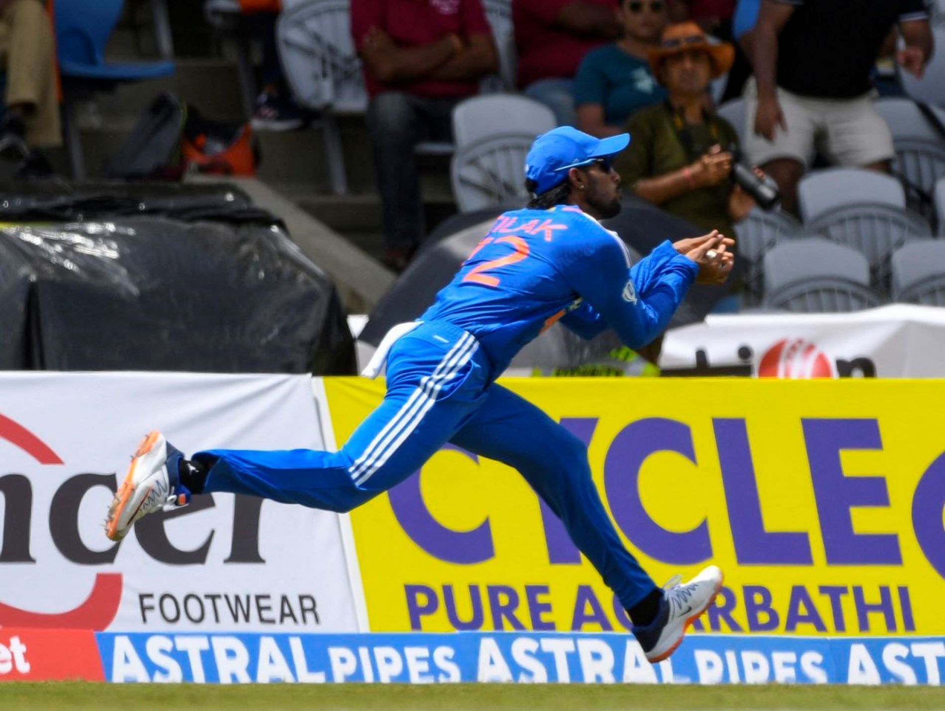 Tilak Varma had a memorable international debut with a brilliant catch and vital runs.