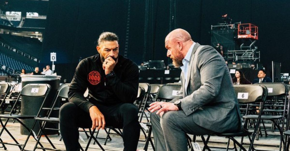 Roman Reigns and Triple H.