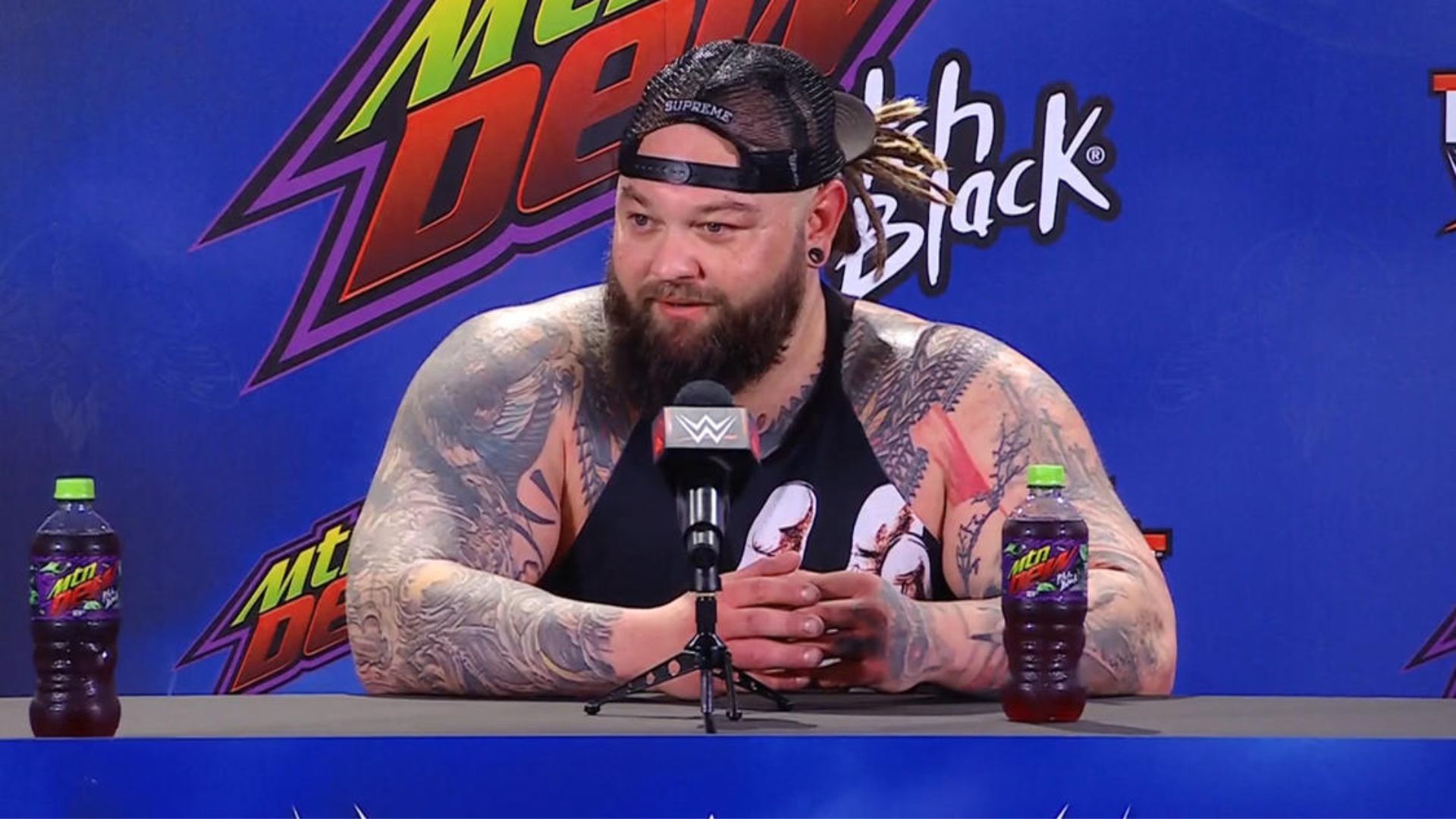 Bray Wyatt during a press conference. Image Credits: wwe.com 