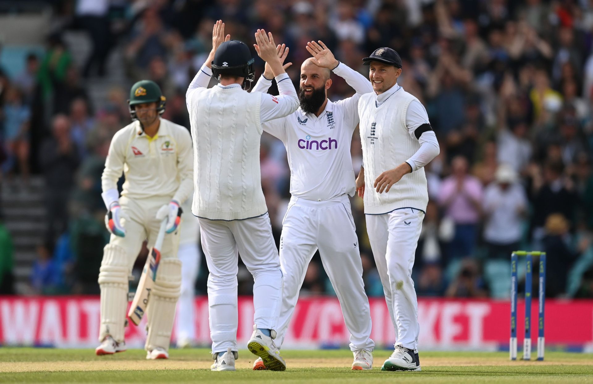 The England off-spinner claimed three scalps on Day 5 of The Oval Test. (Pic: Getty Images)