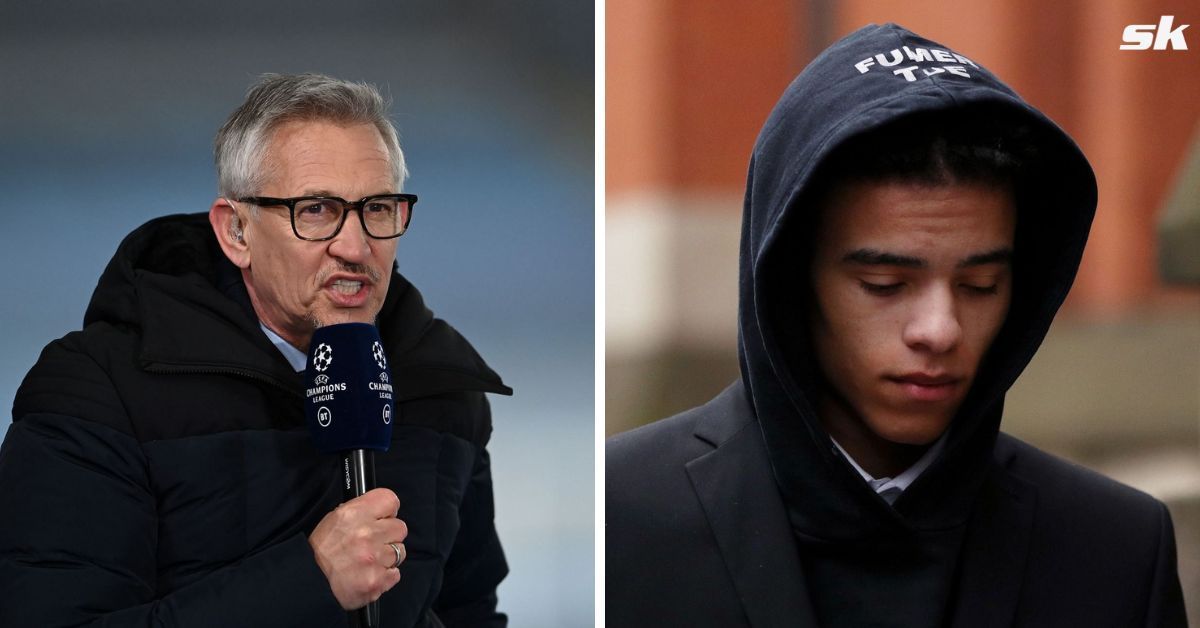 Gary Lineker reacts as Manchester United announce Mason Greenwood
