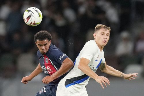 Nicolo Barella (right) is unlikely to leave Inter Milan this summer.