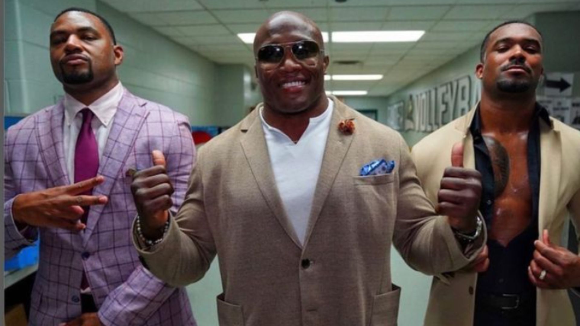 Bobby Lashley along with Angelo Dawkins and Montez Ford