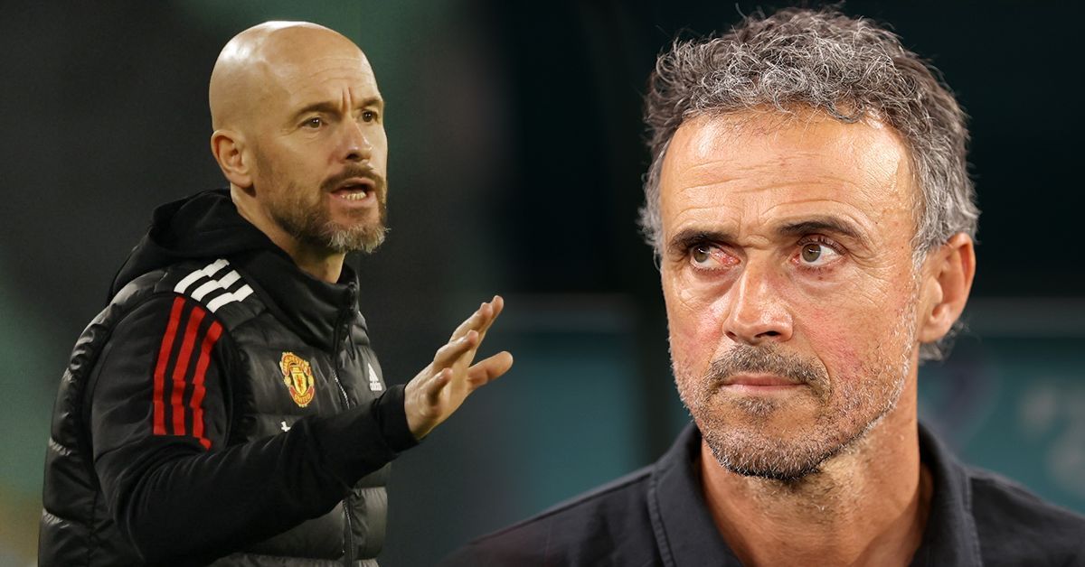 Manchester United manager Erik ten Hag and PSG boss Luis Enrique 