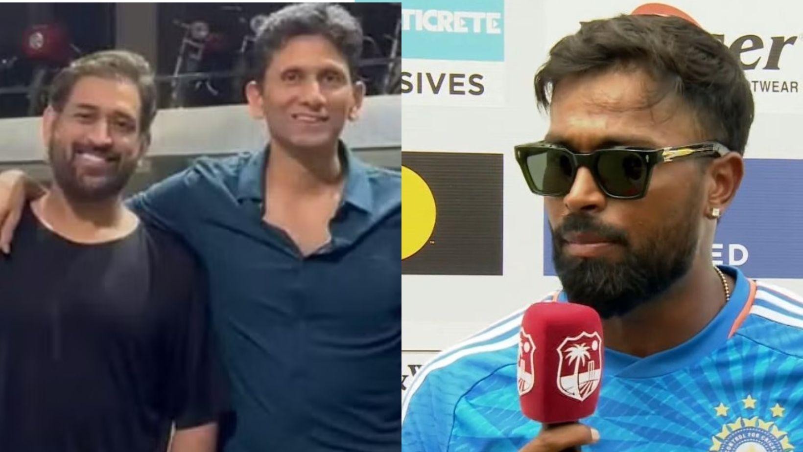 MS Dhoni, Venkatesh Prasad and Hardik Pandya.