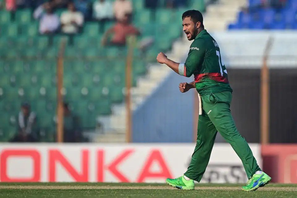 Shakib Al Hasan will captain Bangladesh in the 2023 World Cup. [P/C: Twitter]