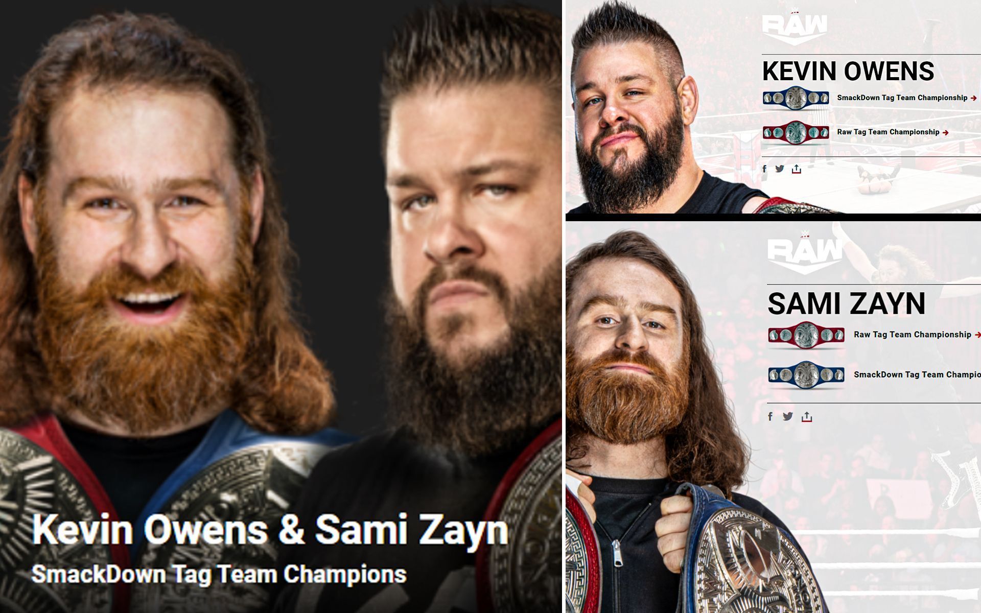 These screenshots are from WWE&#039;s official website