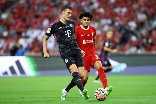 Benjamin Pavard (left) is wanted at Old Trafford.