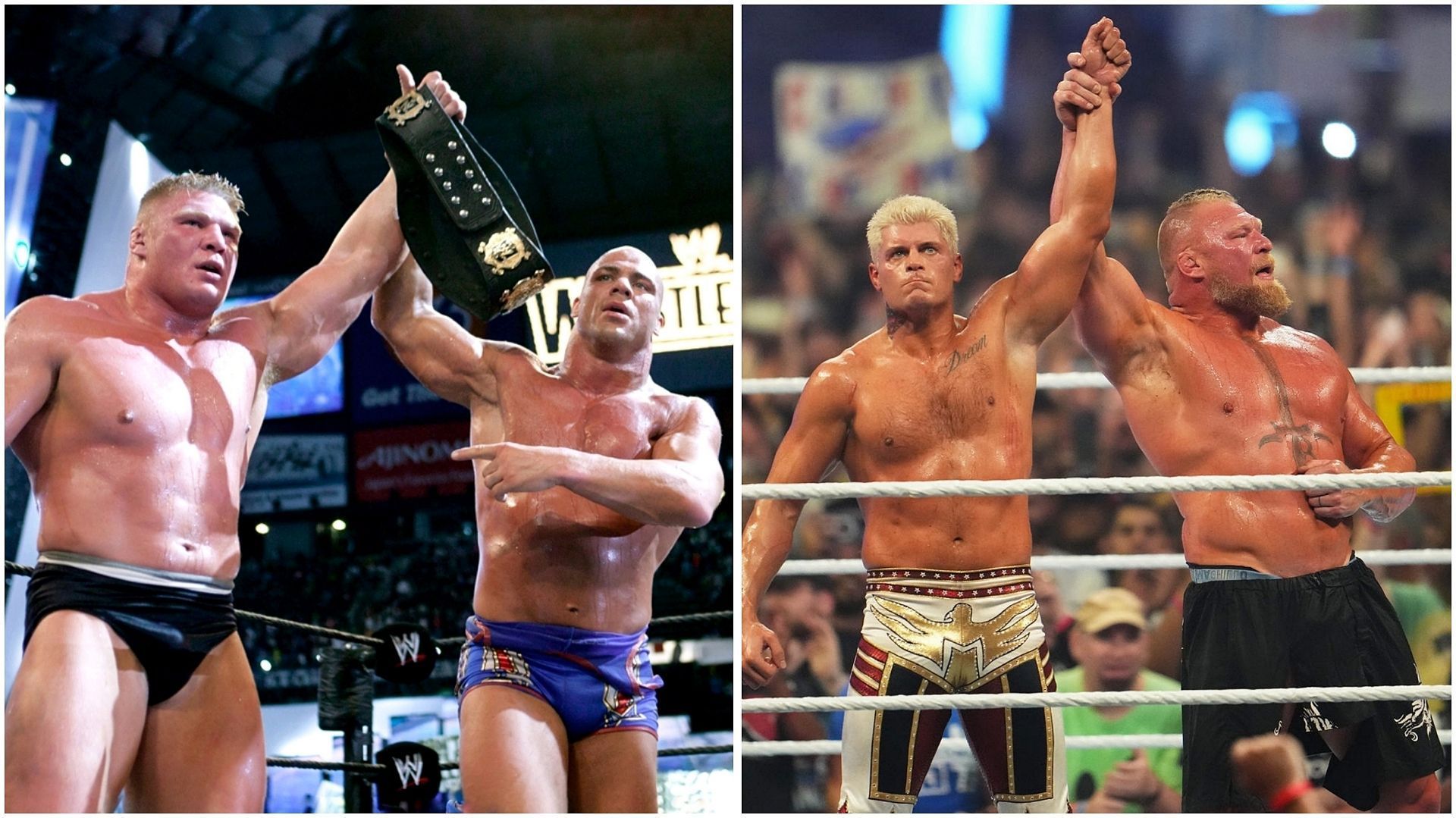 Brock Lesnar, Cody Rhodes, Kurt Angle