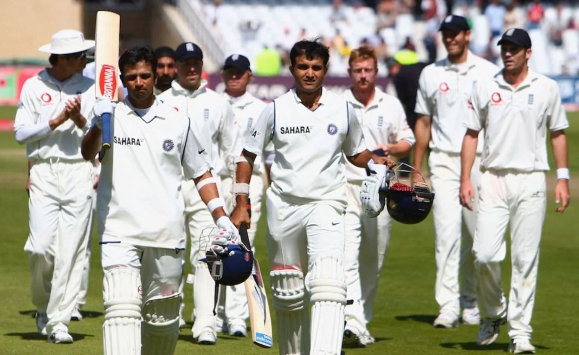 The two former captains were unbeaten as India celebrated a famous win in England.