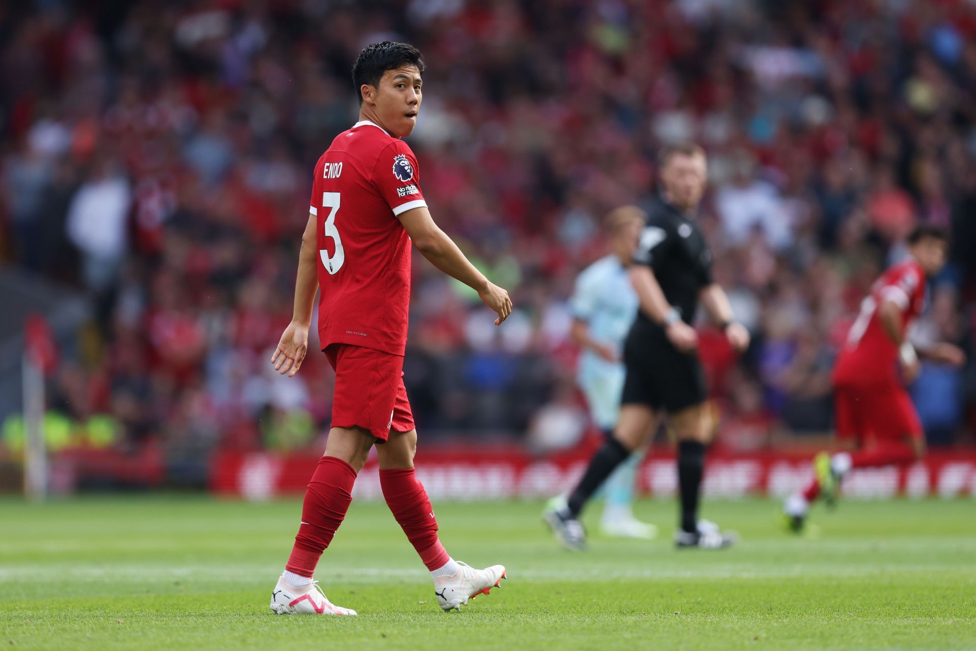 Wataru Endo struggled in the win against Newcastle.