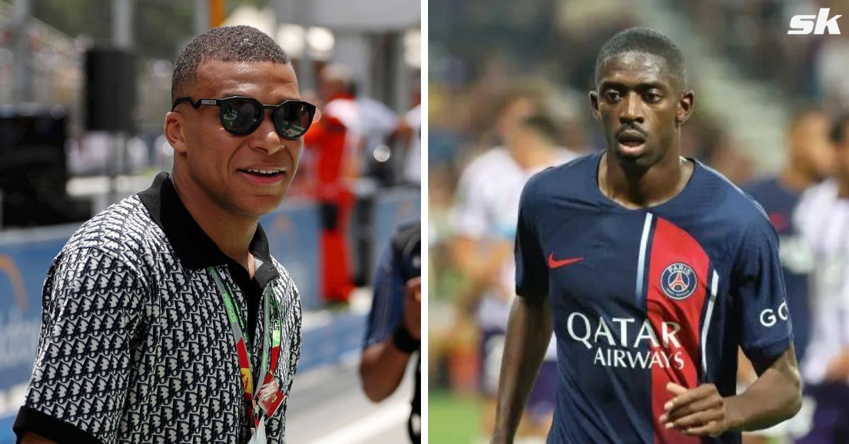 Mbappe and Hernandez aimed banter at Dembele.