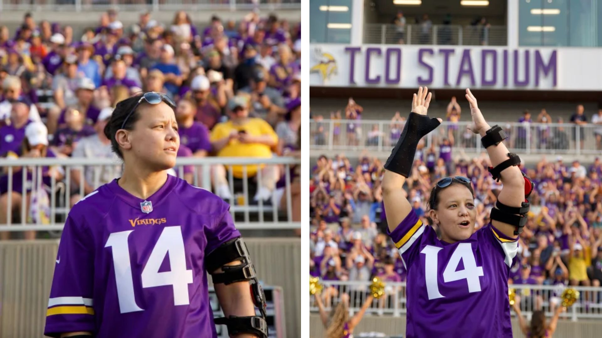 Shayna Baszler had a blast with her recent show with the Minnesota Vikings