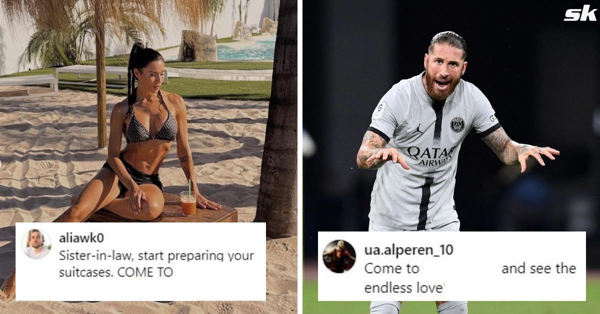 Sergio Ramos and his wife, Pilar Rubio