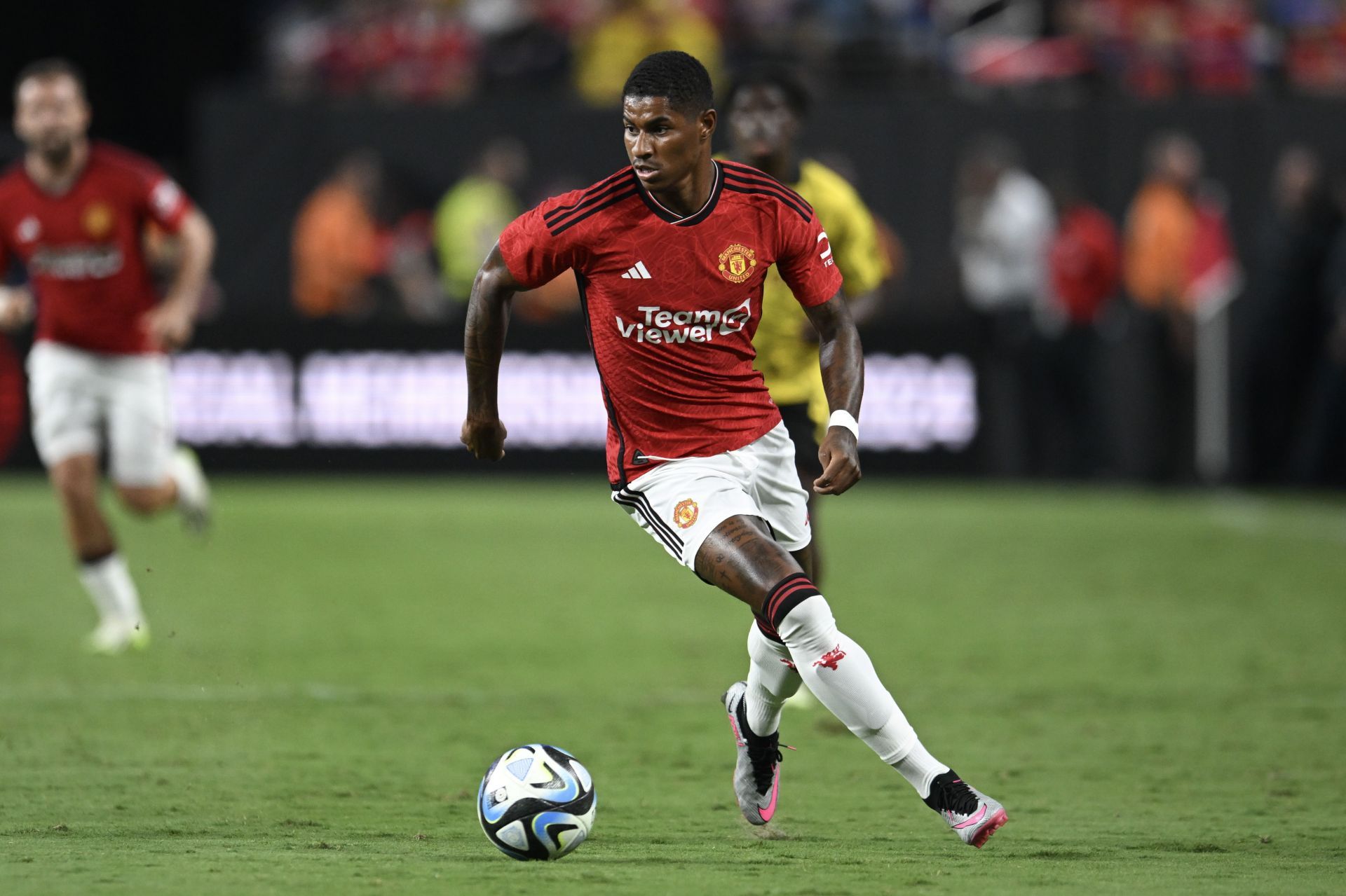 Rashford had to fill in at center-forward on occasion last season.