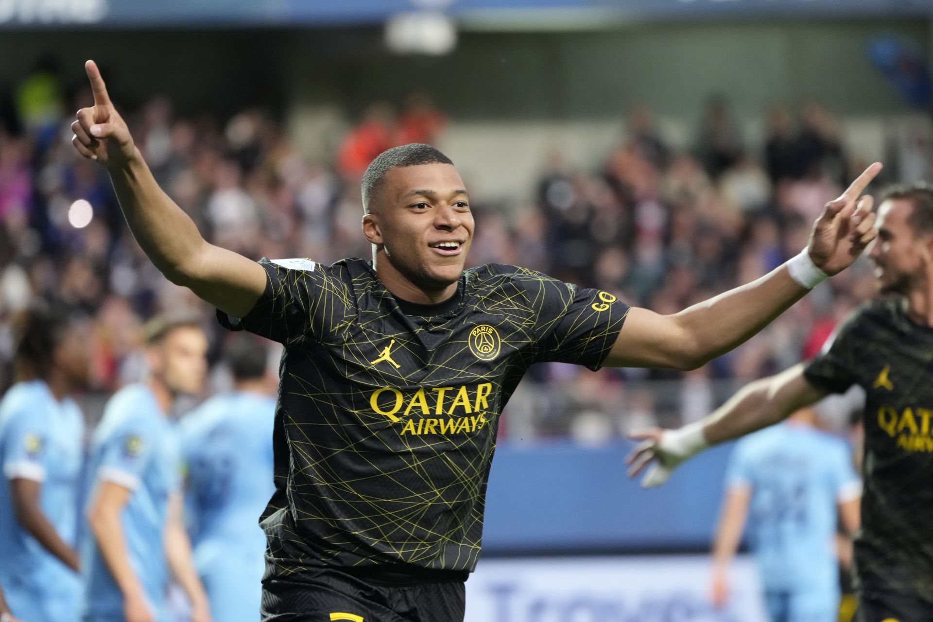 Kylian Mbappe in action for Paris Saint-Germain in pre-season