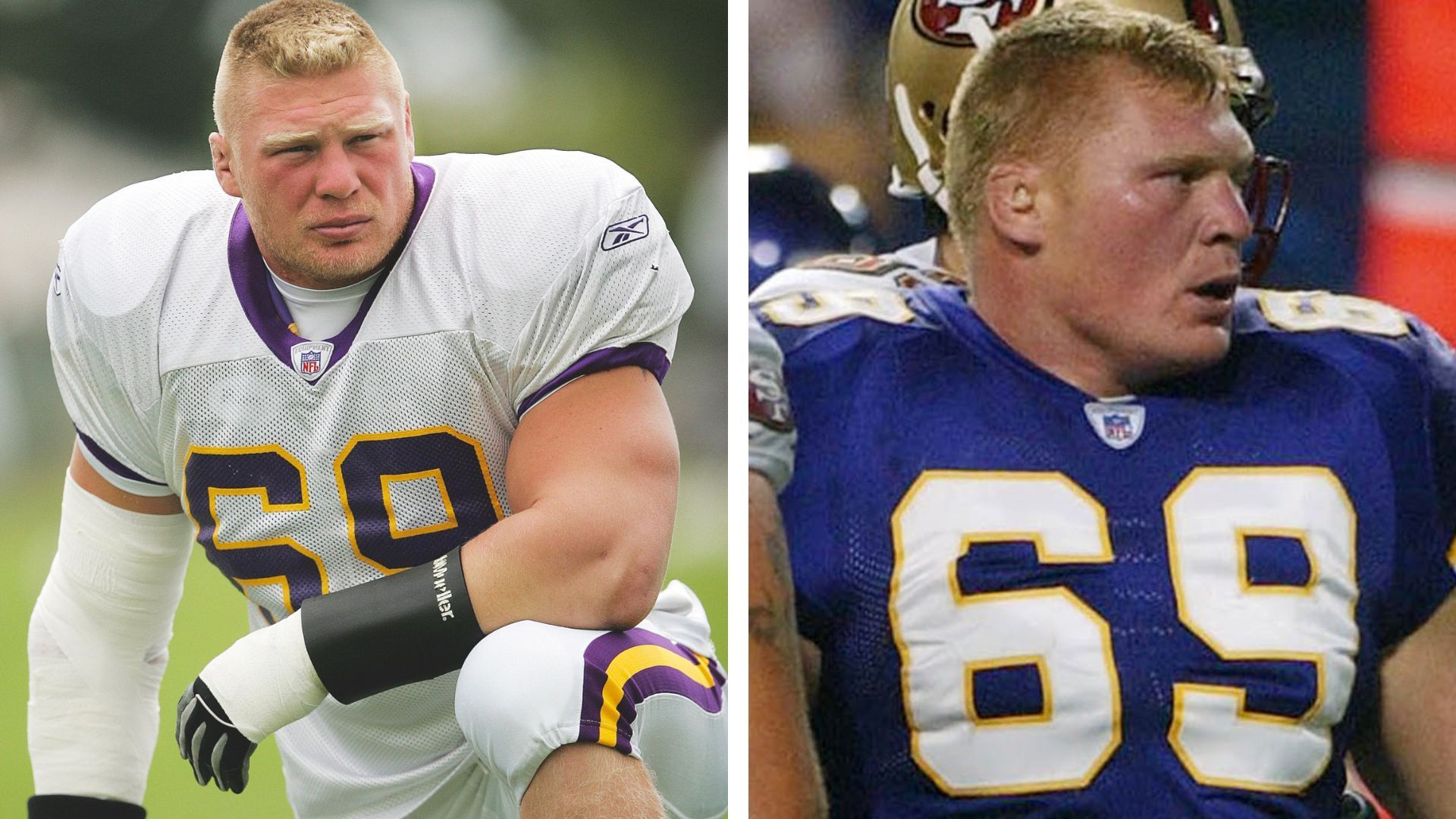 Brock Lesnar was signed to the Minnesota Vikings in 2004