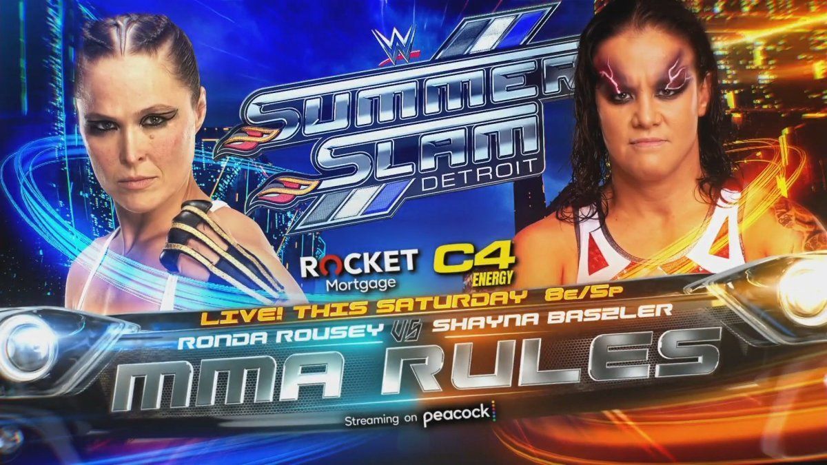 Shayna Baszler and Ronda Rousey competed in an MMA Rules match at SummerSlam.