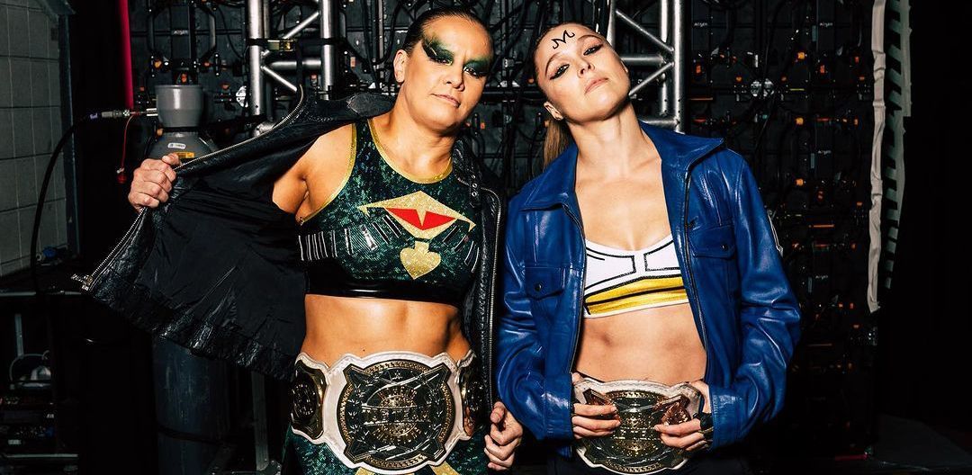 Ronda Rousey and Shayna Baszler