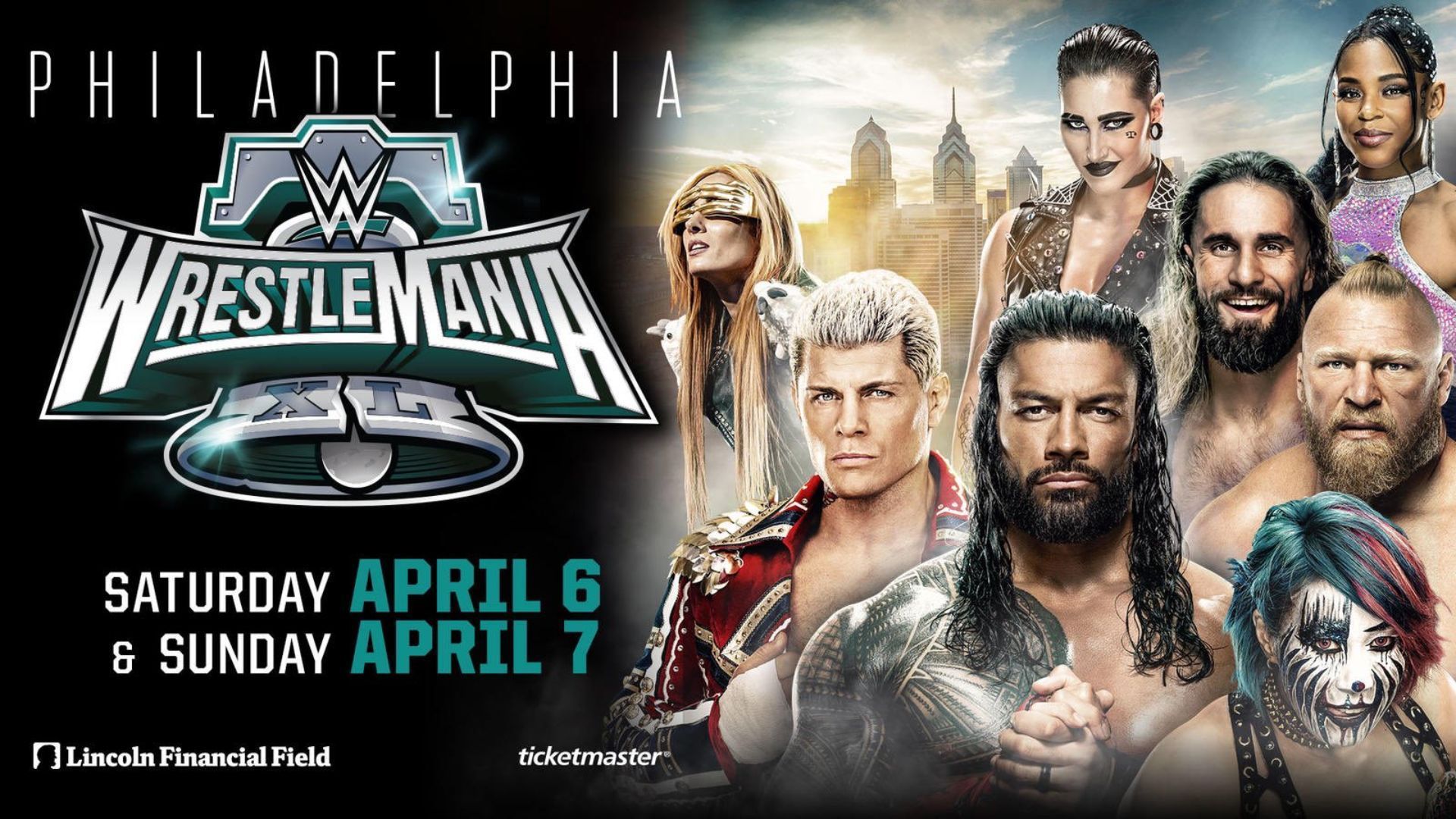 WrestleMania 40 early poster. Image Credits: Twitter - @WrestleOps