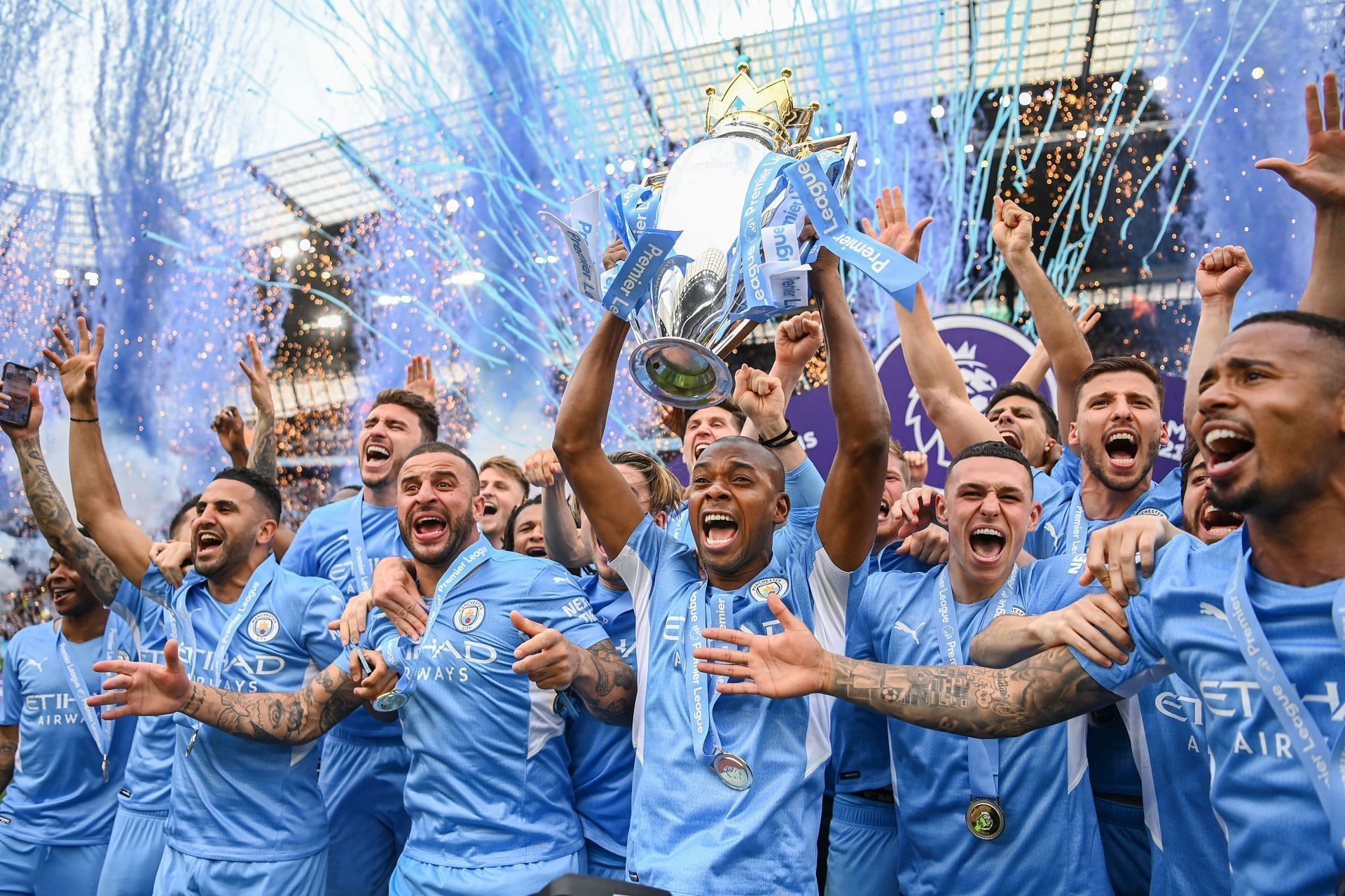 Manchester City have dominated the league in the last five years.