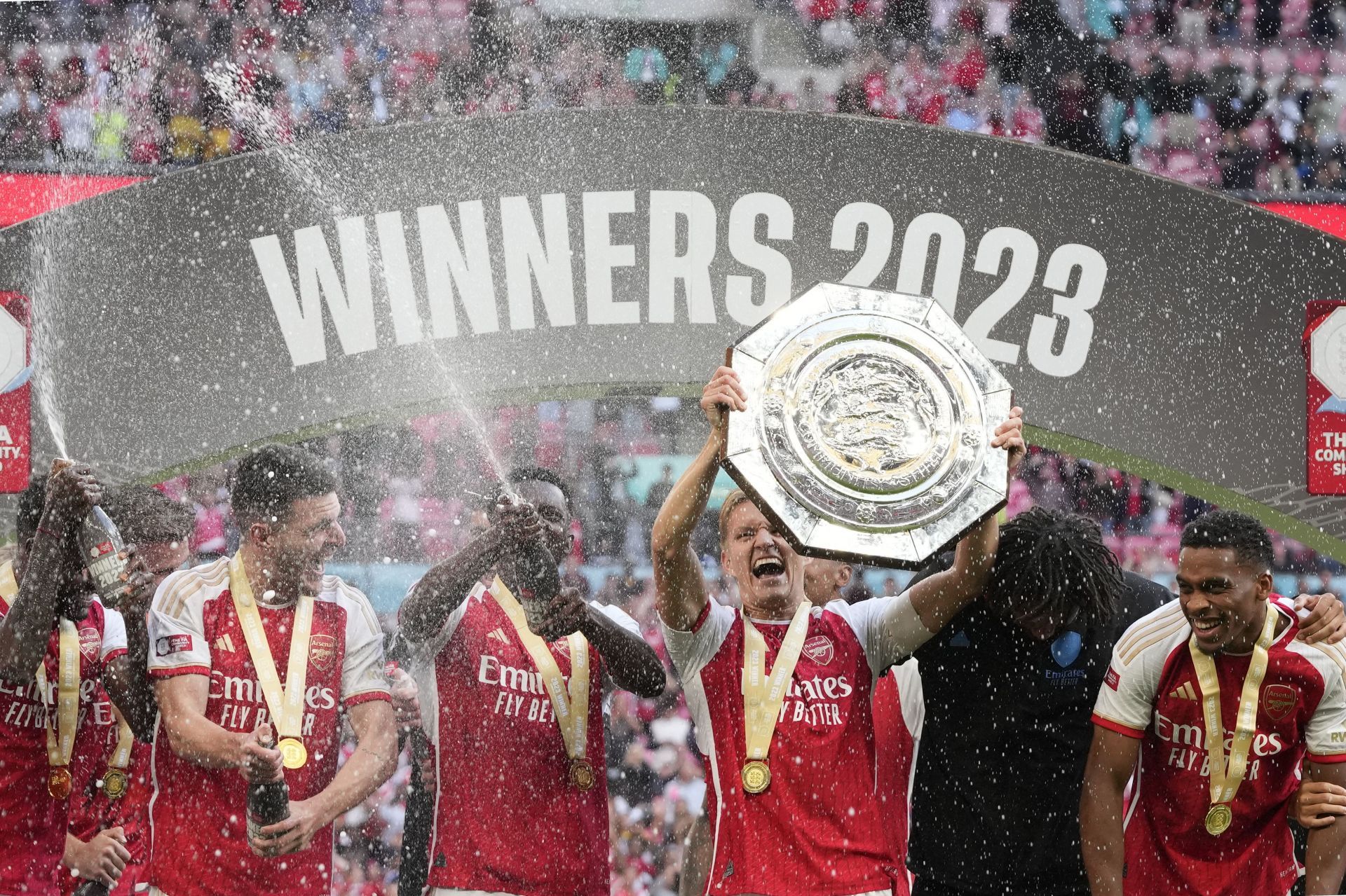 APTOPIX Britain Soccer Community Shield