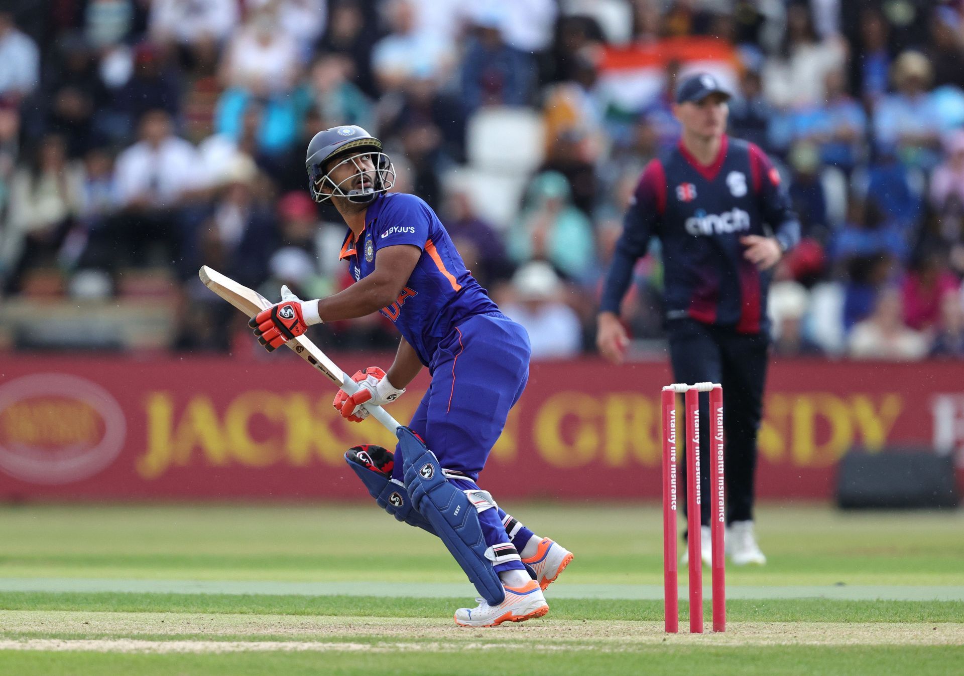 Rahul Tripathi can bowl some medium pace. (Pic: Getty Images)