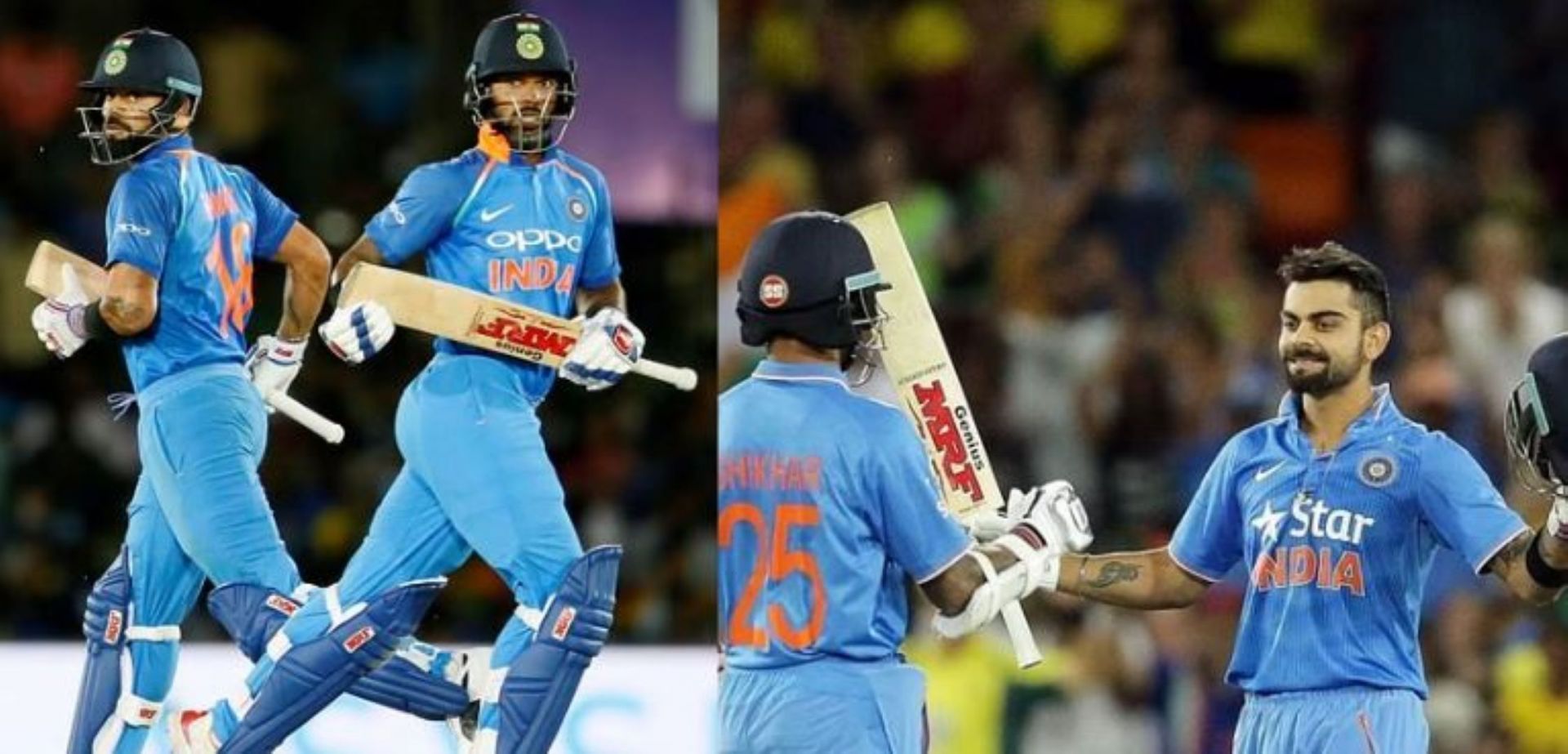 Shikhar Dhawan and Virat Kohli have played several ODIs together for Team India