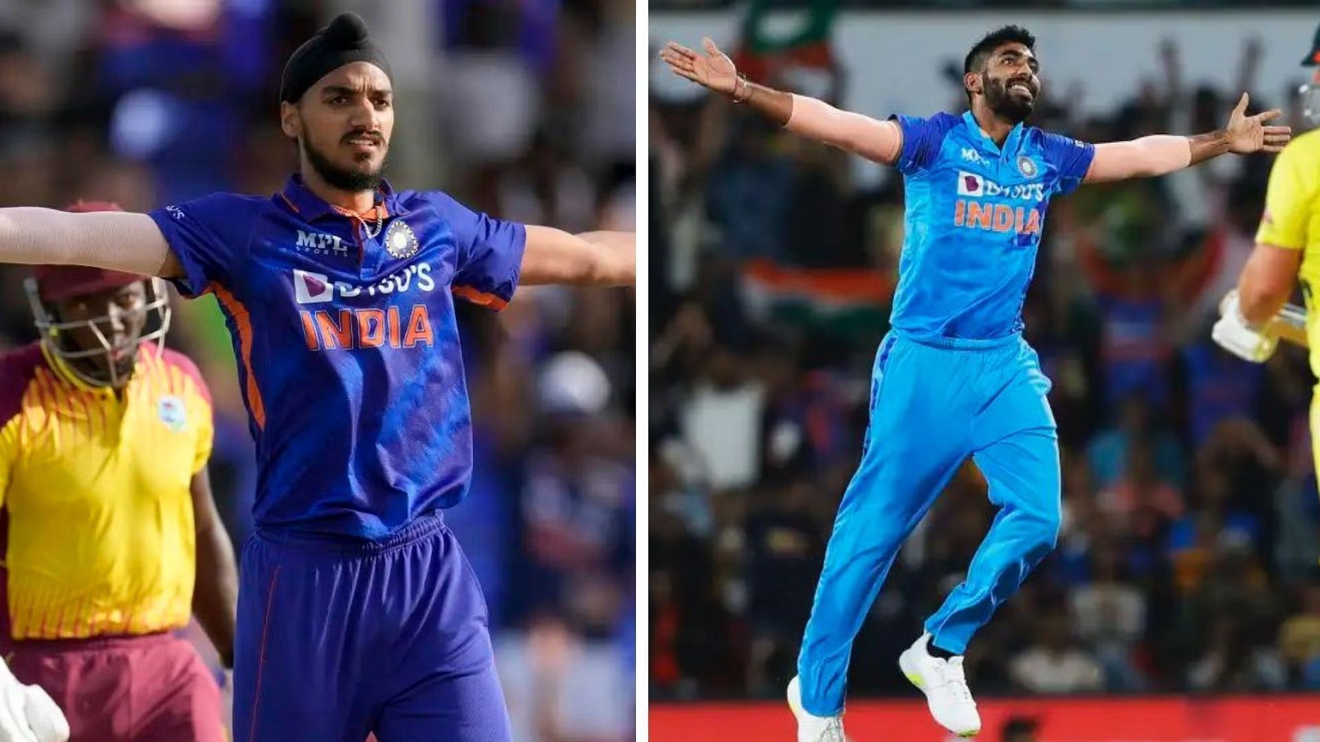 Arshdeep Singh and Jasprit Bumrah will likely share the new ball. [P/C: Twitter]