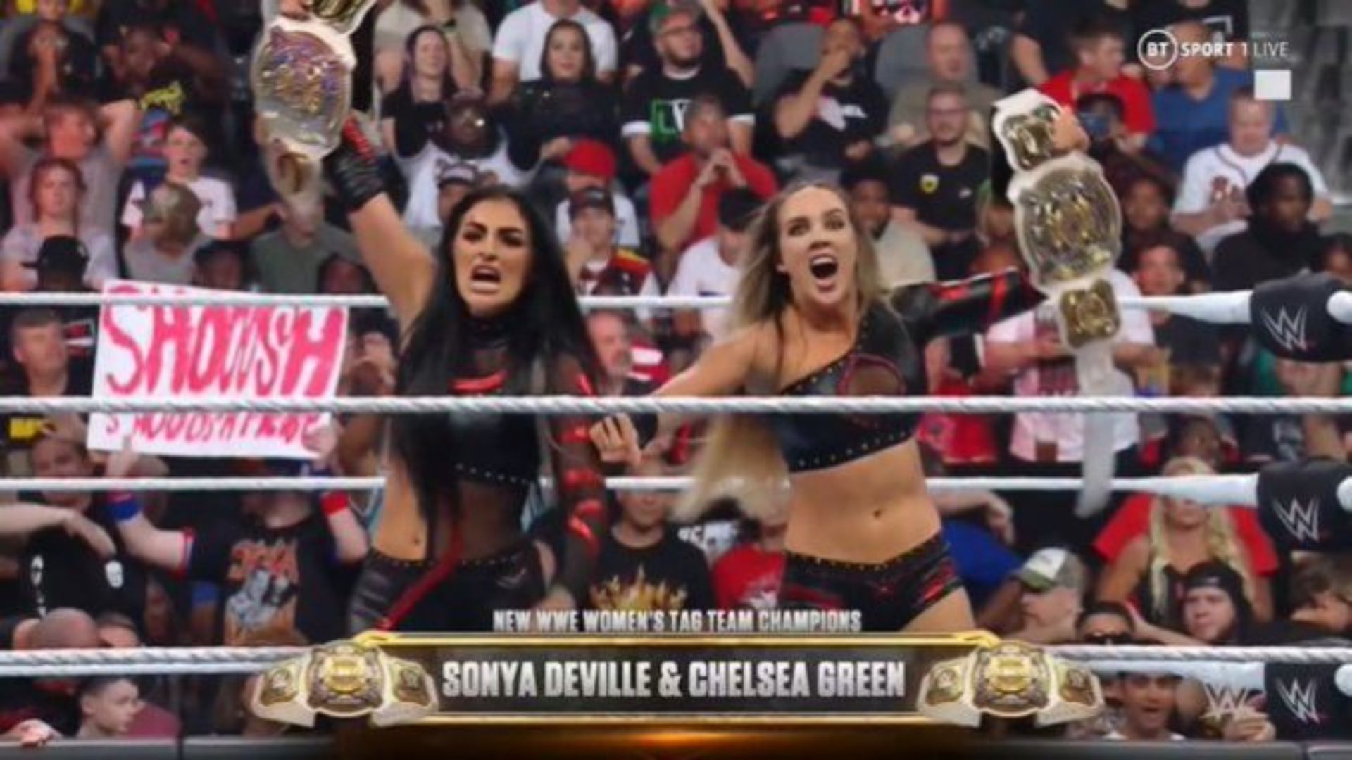Sonya Deville got injured soon after winning the tag title with Chelsea Green