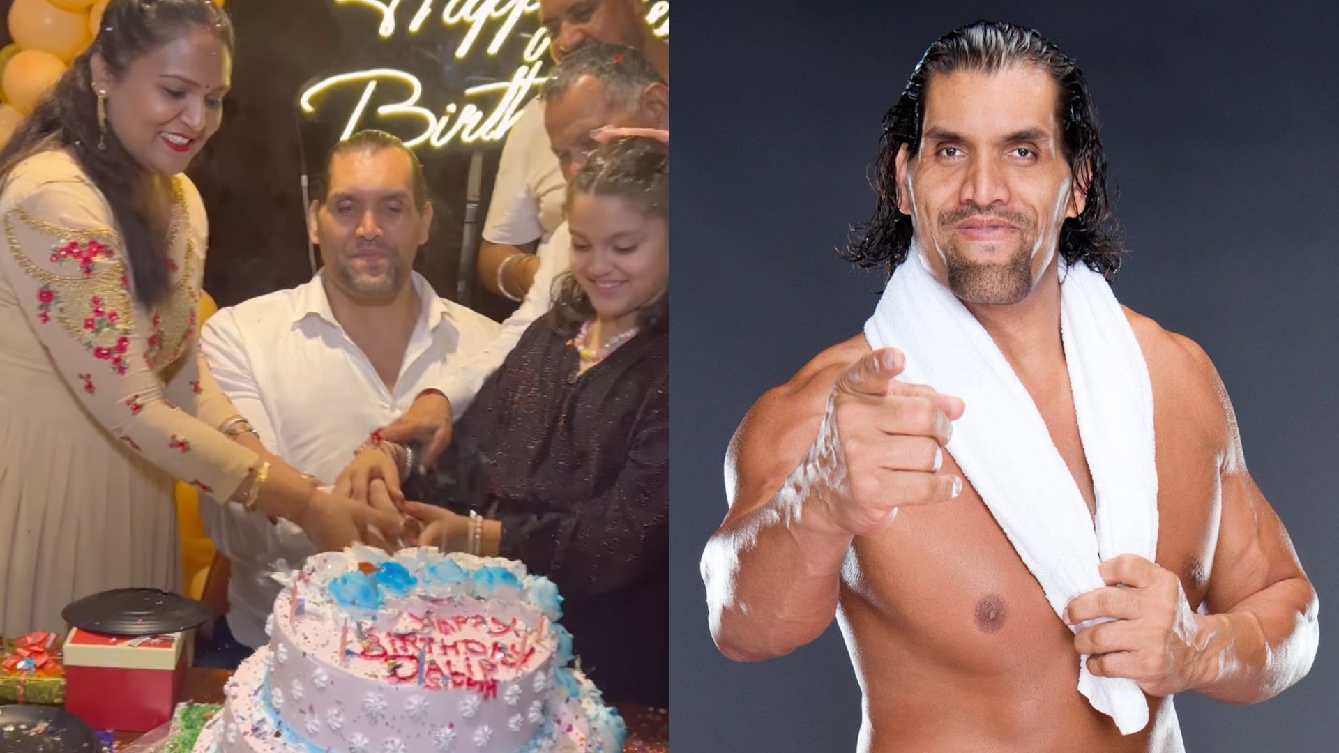 The Great Khali celebrated his birthday today.