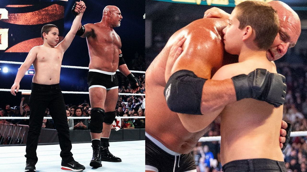 Goldberg and his son at Survivor Series 2016