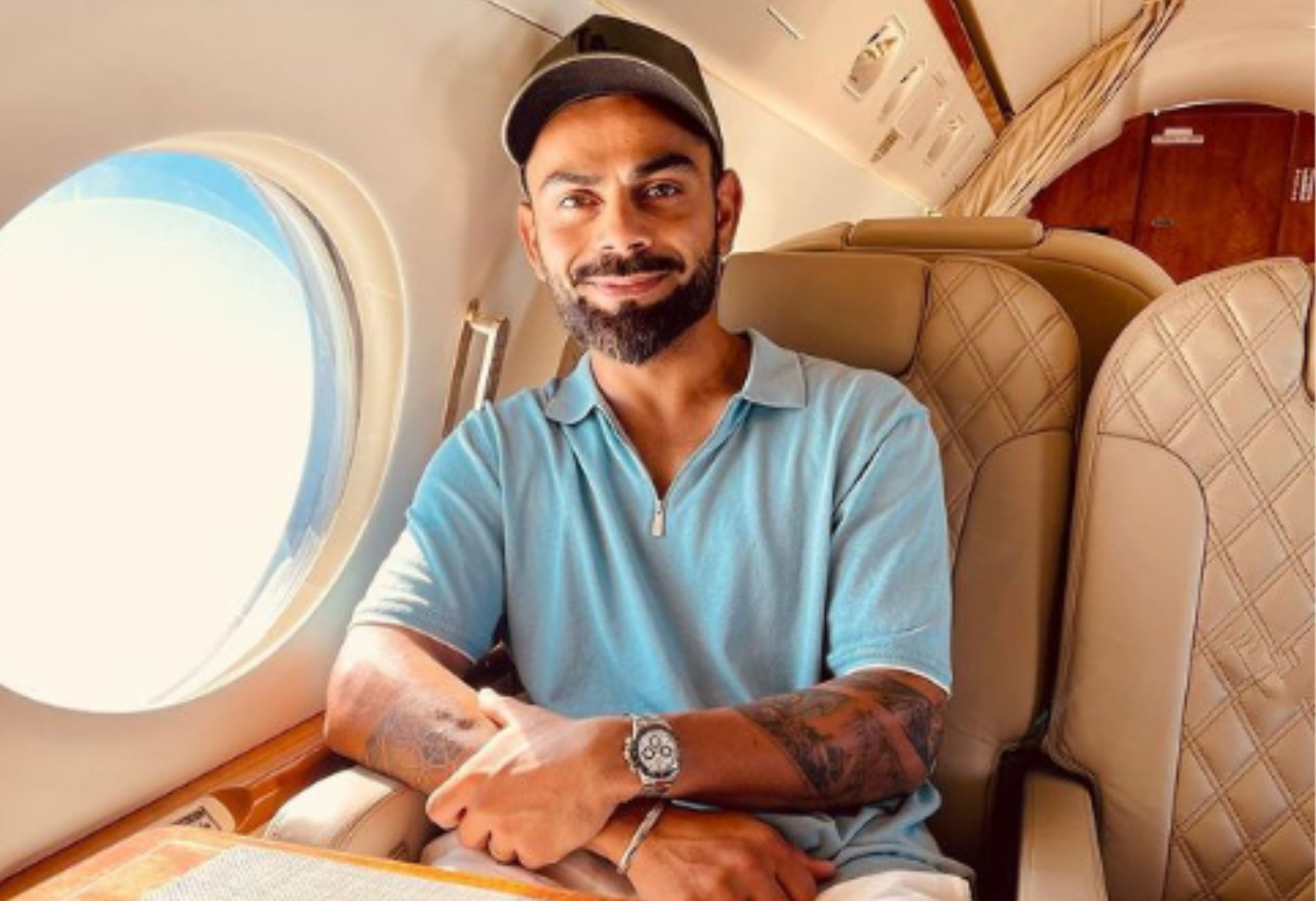 Virat Kohli, charter flight