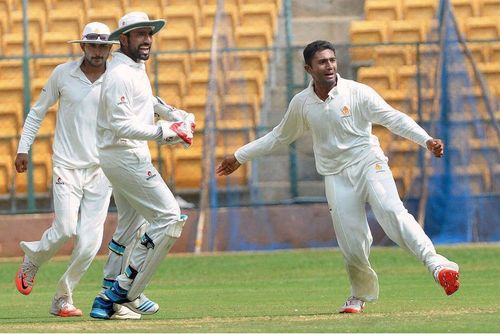 Shreyas Gopal's 161* is his highest-ever score in FC cricket.