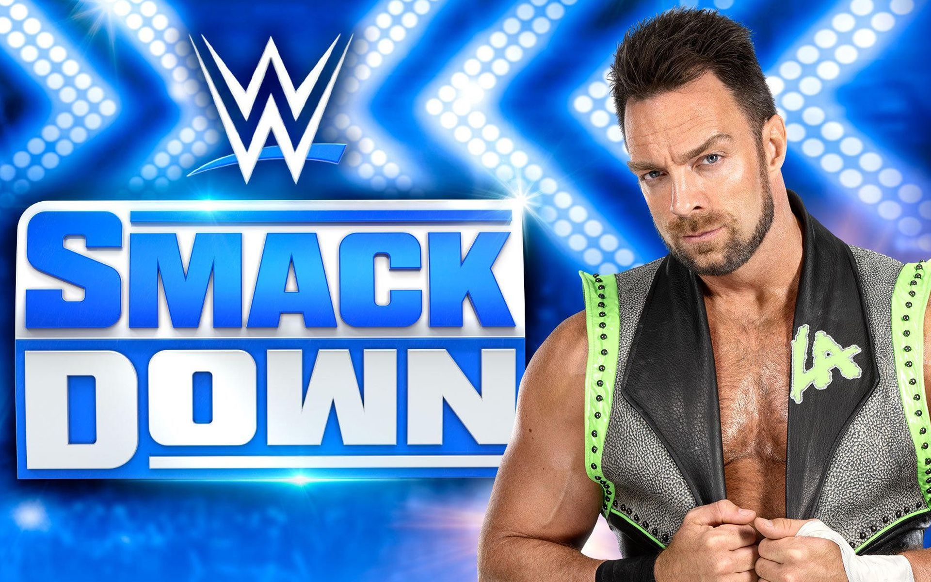 LA Knight in the promotional poster for the upcoming edition of SmackDown