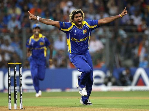 Lasith Malinga celebrating after dismissing Sachin Tendulkar [Getty Images]